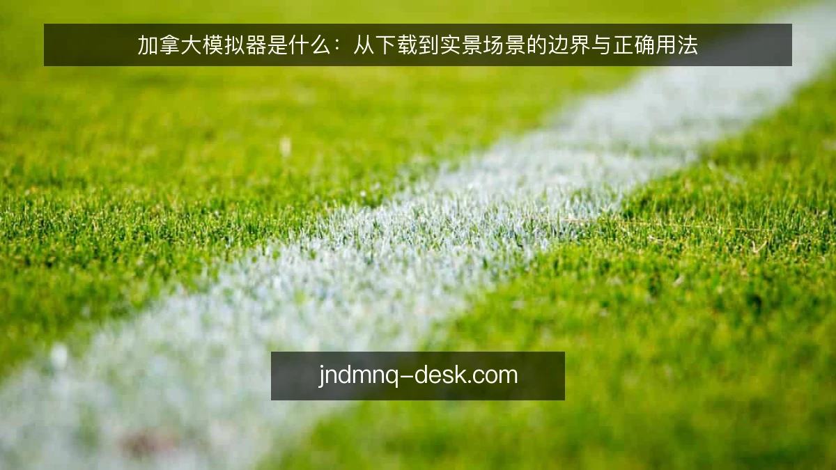 加拿大模拟器是什么：从下载到实景场景的边界与正确用法