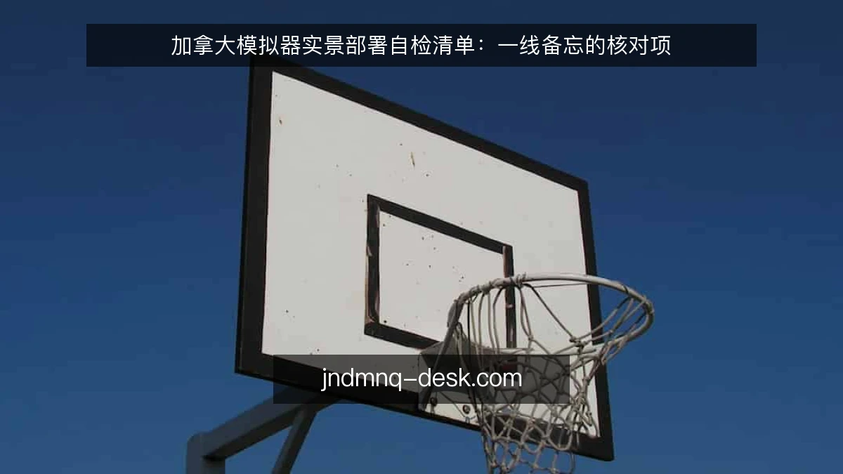 加拿大模拟器实景部署自检清单:一线备忘的核对项