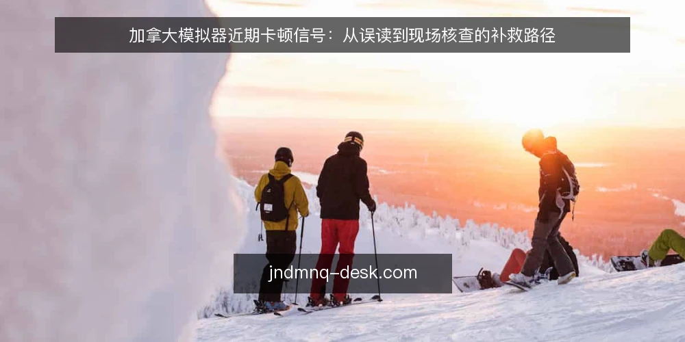 加拿大模拟器近期卡顿信号：从误读到现场核查的补救路径 — 近期卡顿信号：先看清现场 配图